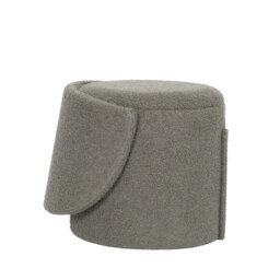 3-in-1 Teddy Ottoman Stool with Hidden Storage, Foldable Upholstered Seat and Footrest for Bedroom, Living Room or Dressing Area