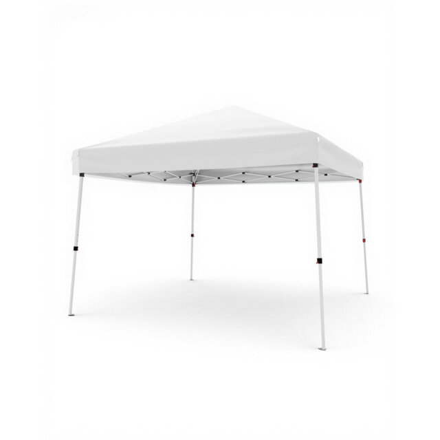 10'x10' Slant Leg Pop Up Canopy Tent, Easy Setup Portable Outdoor Patio Gazebo Shelter with 8'x8' Shade Cover & Carry Bag, Instant Folding Canopy for