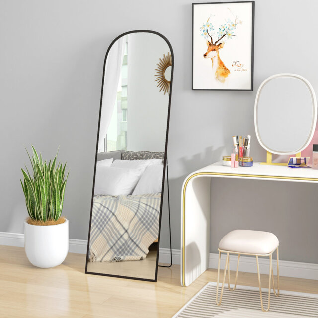 Caffin Aluminium Arch Floor Mirror