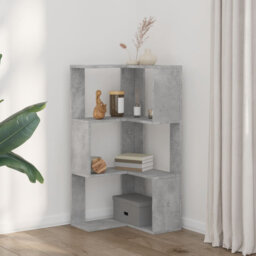 Corner Bookcase 5-Tier 50X50 Cm Engineered Wood