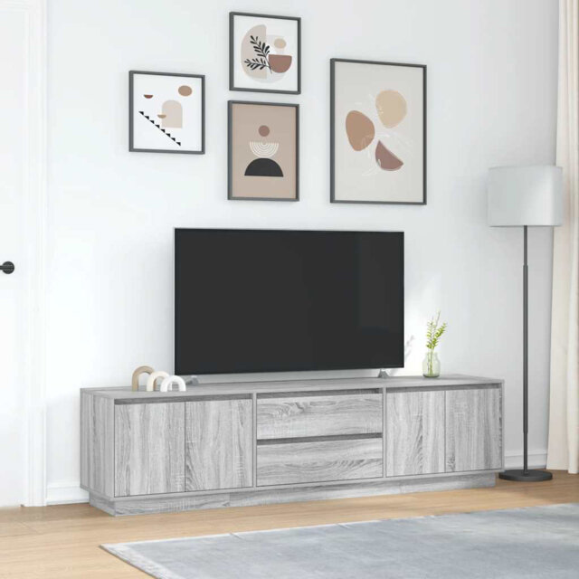 Latitude TV Cabinet with LED Lights 193.5x41x50 cm