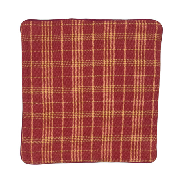 Catia Plaid Square Cushion