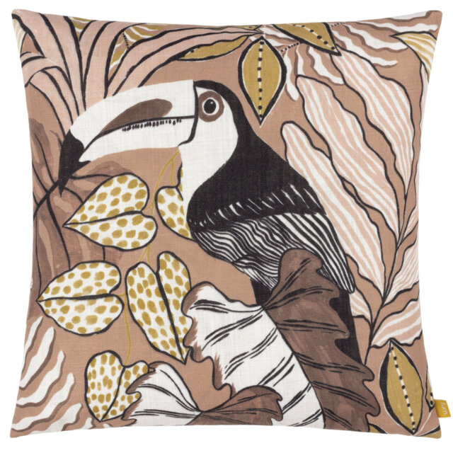 Tocorico Plain Floral White Square Scatter Cushion