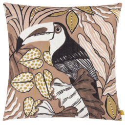Tocorico Plain Floral White Square Scatter Cushion