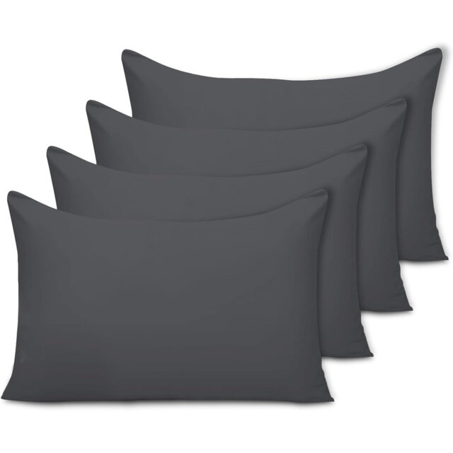 Pillow Cases Super Soft Brushed Microfibre Pillow Covers Breathable Hypoallergenic Non Iron Envelope Closure