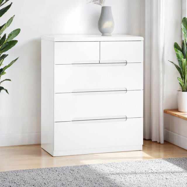 Tricia 5 Drawer 81Cm W Chest Of Drawers