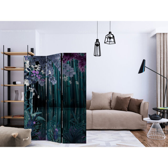 135cm W x 172cm H 3 - Panel One Sided Room Divider Folding Room Divider
