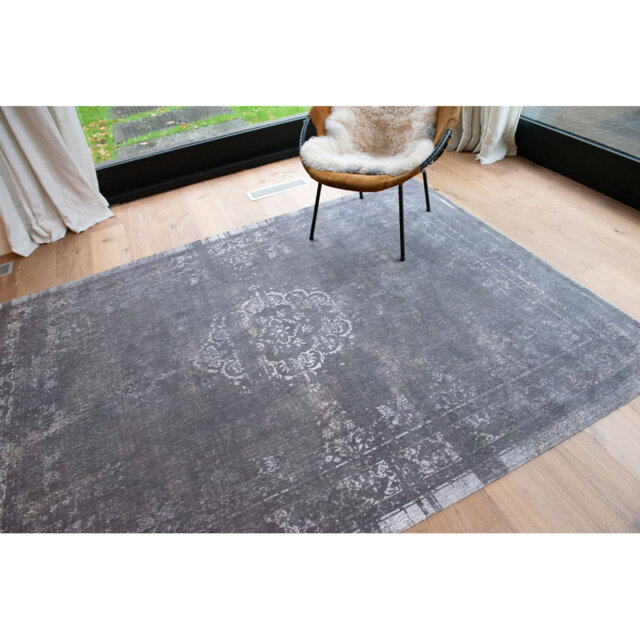 Stone Flatweave Cotton Grey Rug