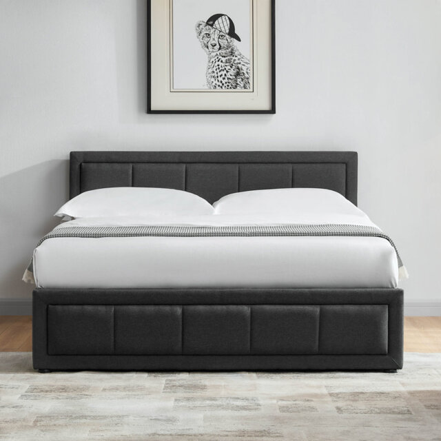 Ottoman Fabric Lift Up Storage Bed , UKFR Certified