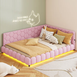 Daybed With LED Lights And Charging Station