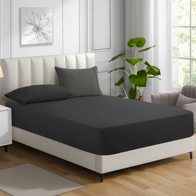 Cotton Blend Percale Fitted Sheet