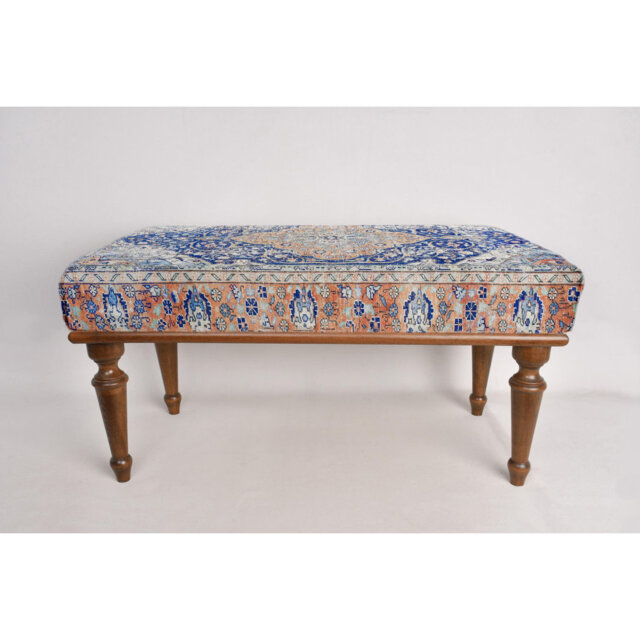 Cotton Upholstered Bench