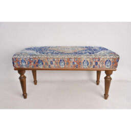 Cotton Upholstered Bench