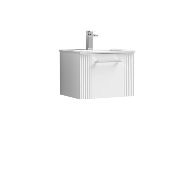 Deco 505mm Single Bathroom Vanity with Integrated Vitreous China Basin