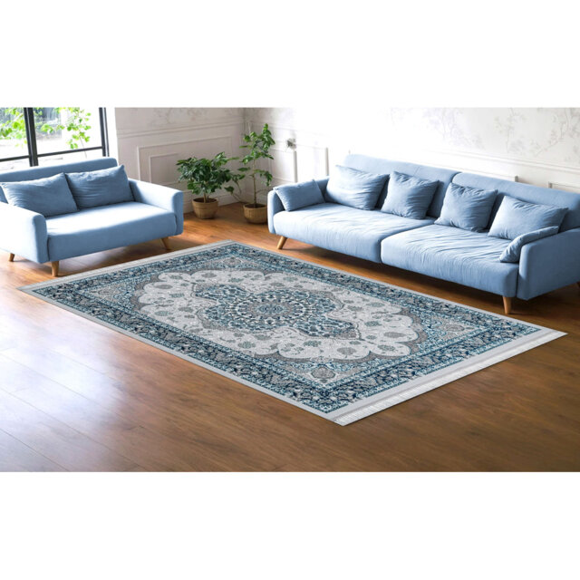 Rectangle Floral Flatweave Berber Indoor / Outdoor Area Rug