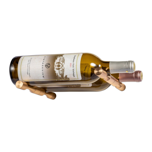 Aaronson 2 Bottle Wall Mounted Wine Bottle Rack