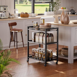 3 Tier Drinks Trolley With Wheels