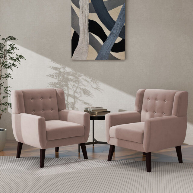 Jaqueze 73.4 Cm Wide Cotton Armchair