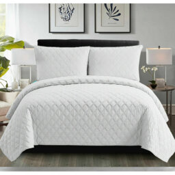 Quilted Inspiration Bedspread Embossed Bedding Set Bed Throw