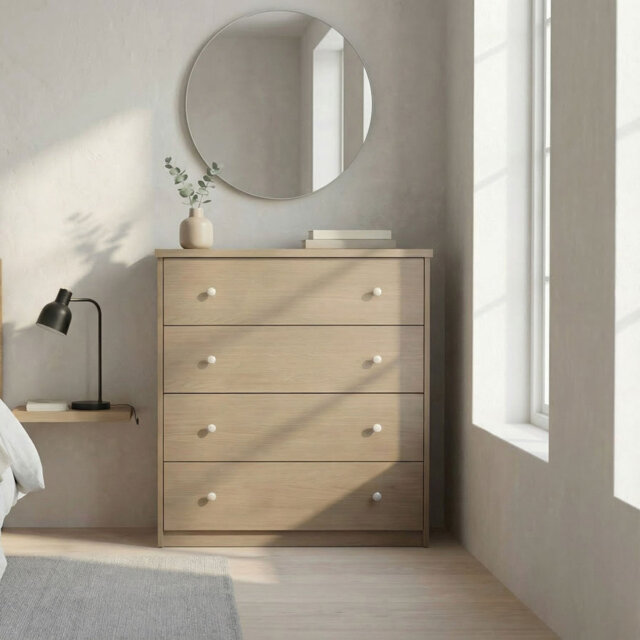 Ingrassia 4-Drawer Chest of Drawers, Storage, Tall Bedroom Furniture