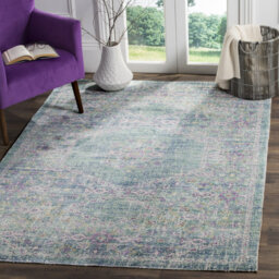 Trowbridge Looped Spa/Fuchsia Rug