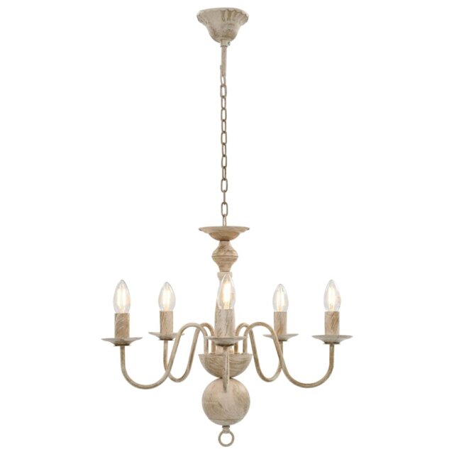 Cheesman 5 - Light Candle Style Chandelier