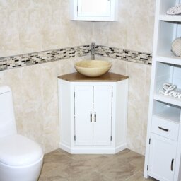 Andrina 550mm Single Bathroom Vanity with Vessel Stone Basin