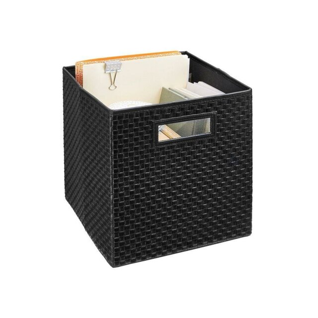 28cm Cube Storage Cubeicals Faux Leather Drawer by ClosetMaid