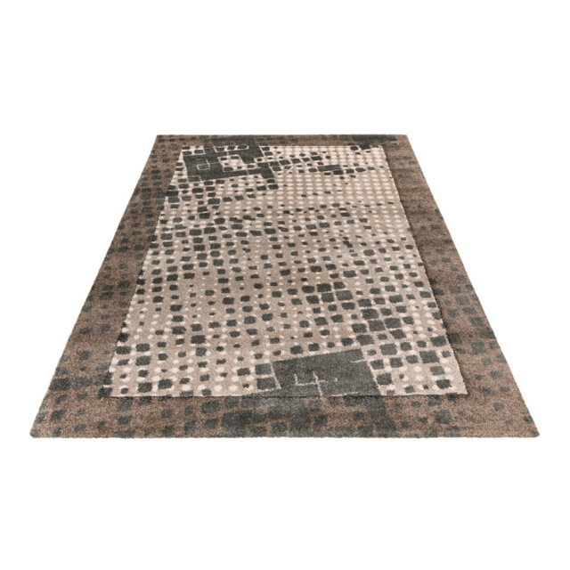 Brentry Machine Woven Taupe/Brown Indoor/Outdoor Rug