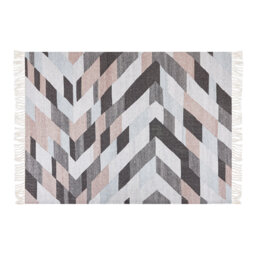 Langston Geometric Hand Woven Flatweave Area Rug