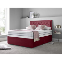 Annalise Upholstered Divan Bed with Mattress