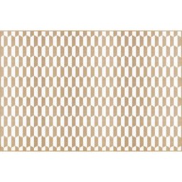Isbell Light Brown/White Rug