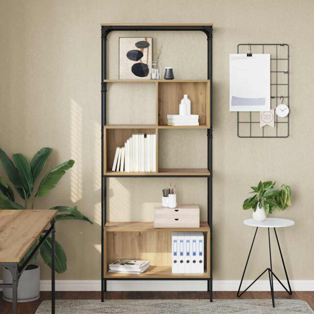 188.5cm H x 76cm W Metal Bookcase