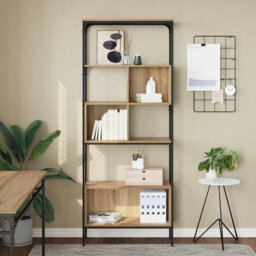 188.5cm H x 76cm W Metal Bookcase