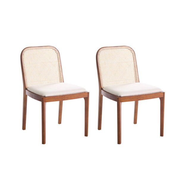 Anindita 46cm H Fabric Upholstered Low Back Side Chair in Brown, Beige