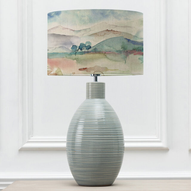 Epona Duck Egg Table Lamp & Russer Shores Eva Shade