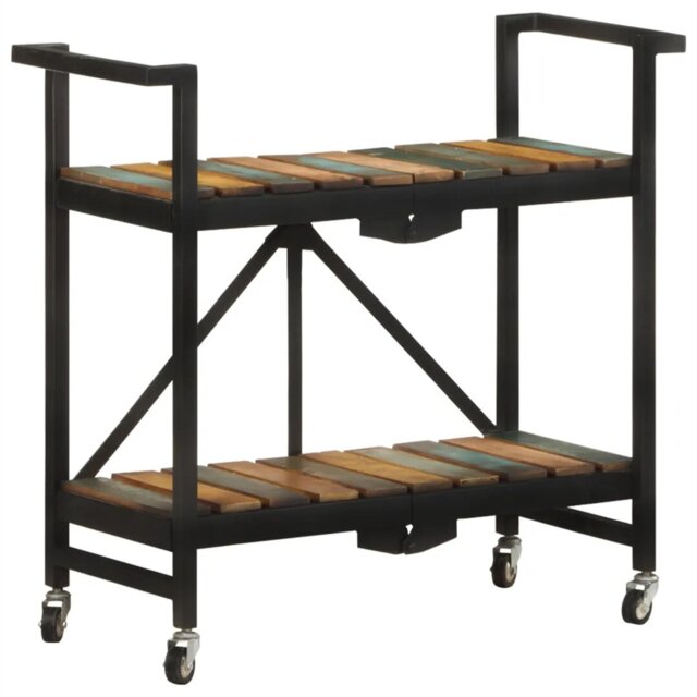 Angeville Solid Wood Kitchen Cart