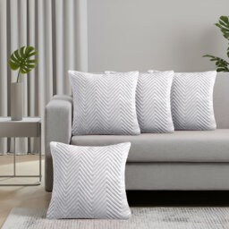 Embossed Velvet Cushion Cover (4 Piece Set)