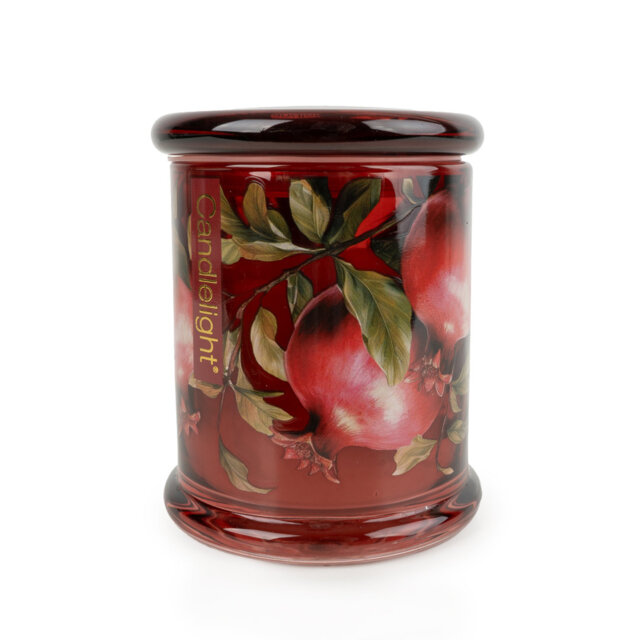Apple & Nutmeg Large Glass Liddled Candle