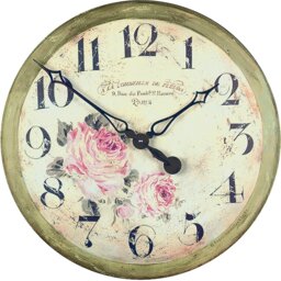 Large Florist Wall Clock - 49.6cm