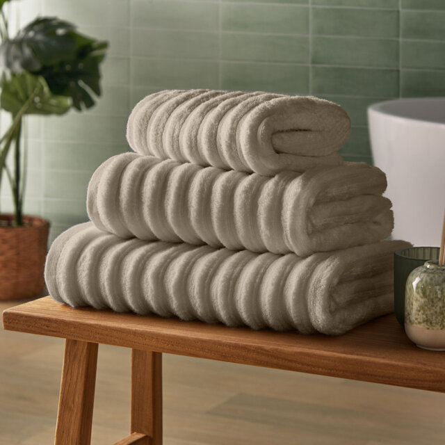 Silentnight Ribbed Cotton Bath Sheet Towel
