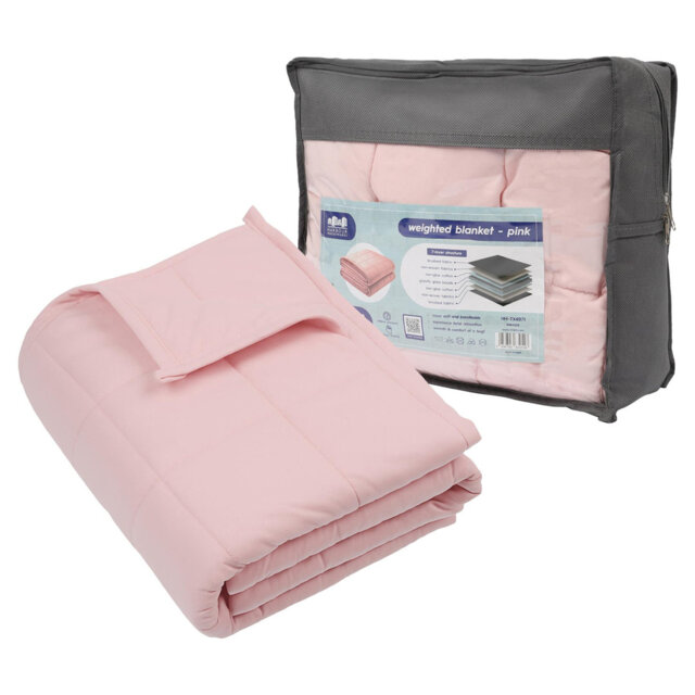 Harbour Housewares - Weighted Blanket with Storage Bag - 4kg/6kg/8kg