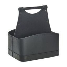 Lark Manor URUK Faux Leather Decorative Basket