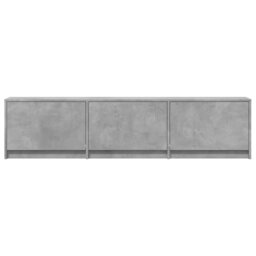 TV Cabinet With LED With Drawer Engineered Wood Modern Storage Simple