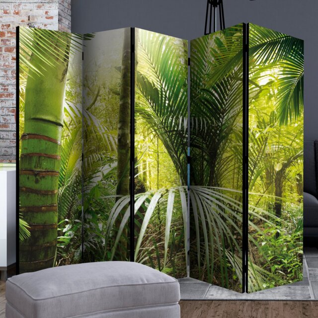 Tarboro 225cm W x 172cm H 5 - Panel Solid Wood Folding Room Divider