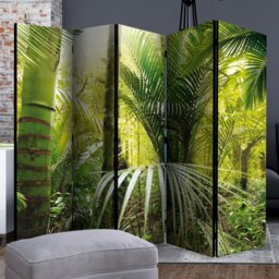 Tarboro 225cm W x 172cm H 5 - Panel Solid Wood Folding Room Divider