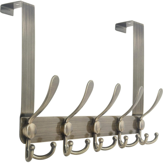 Metal Over-the-Door 5 - Hook Coat Rack