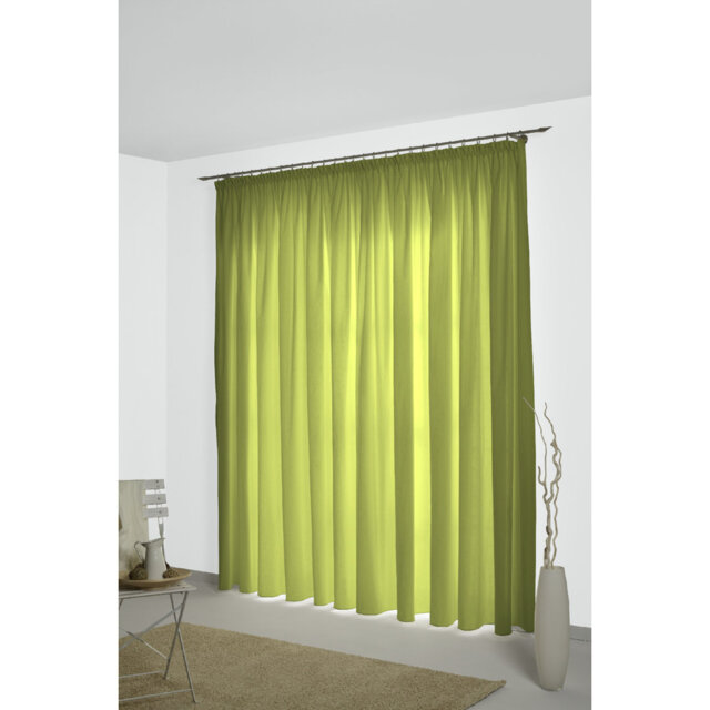 Newbury 67% Polyester And 33% Cotton Room Darkening Single Curtain Panel