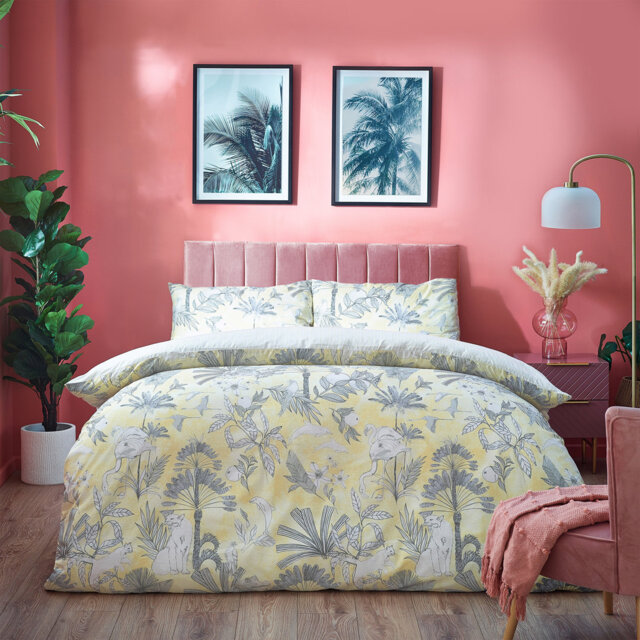 Cotton Blend No Pattern Duvet Cover Set with Pillowcases Included