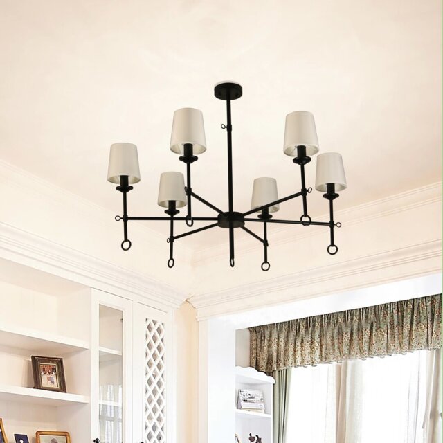 Wellston 6-Light Shaded Chandelier